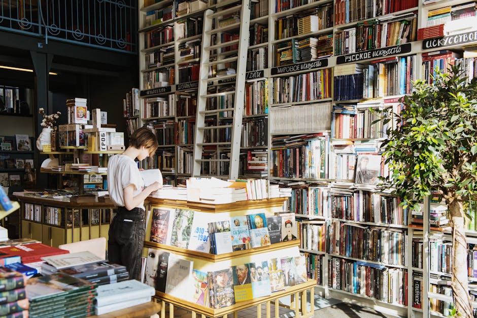 Books on display at Bookstor in Den Haag, the Netherlands